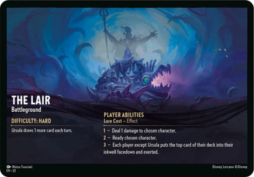Image for The Lair // Infinite Wrath - Battleground (Oversized) - Disney Lorcana