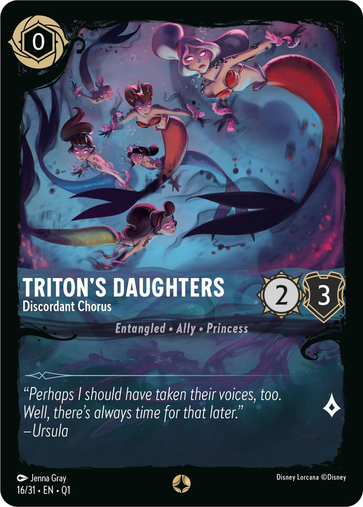 Image for Triton's Daughters - Discordant Chorus (16/31) - Disney Lorcana