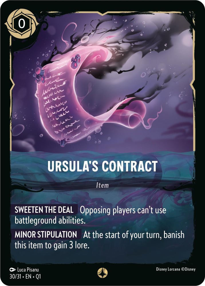 Image for Ursula's Contract (30/31) - Disney Lorcana