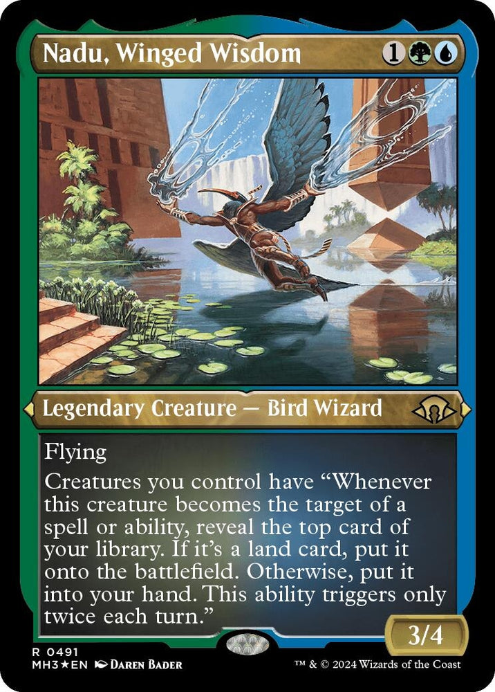 Image for Nadu, Winged Wisdom (Foil Etched) (491) [Modern Horizons 3]