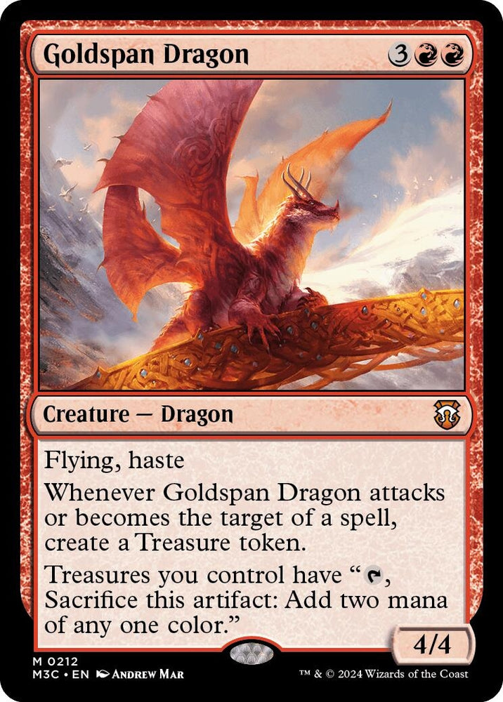 Image for Goldspan Dragon (212) [Commander: Modern Horizons 3]