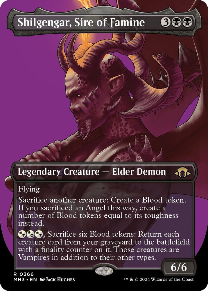Image for Shilgengar, Sire of Famine (Borderless) (366) [Modern Horizons 3]