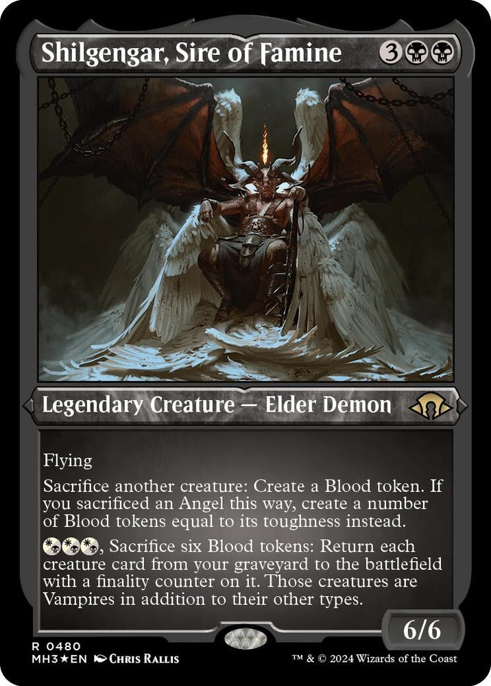 Image for Shilgengar, Sire of Famine (Foil Etched) (480) [Modern Horizons 3]