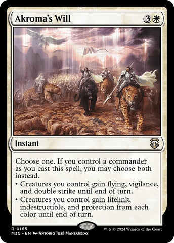Image for Akroma's Will (Ripple Foil) (165) [Commander: Modern Horizons 3]