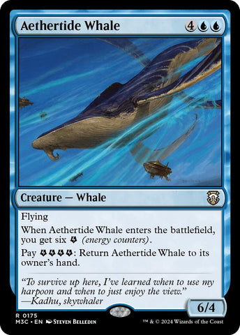 Image for Aethertide Whale (Ripple Foil) (175) [Commander: Modern Horizons 3]