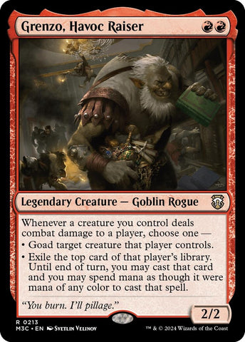 Image for Grenzo, Havoc Raiser (Ripple Foil) (213) [Commander: Modern Horizons 3]
