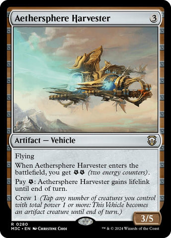 Image for Aethersphere Harvester (Ripple Foil) (280) [Commander: Modern Horizons 3]