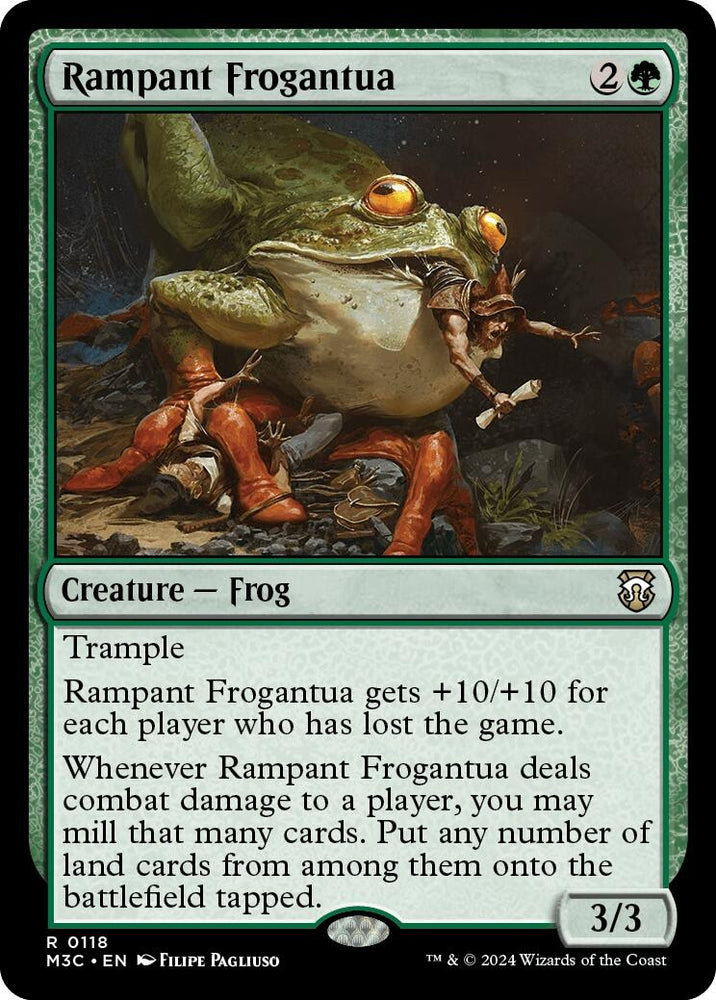 Image for Rampant Frogantua (118) [Commander: Modern Horizons 3]