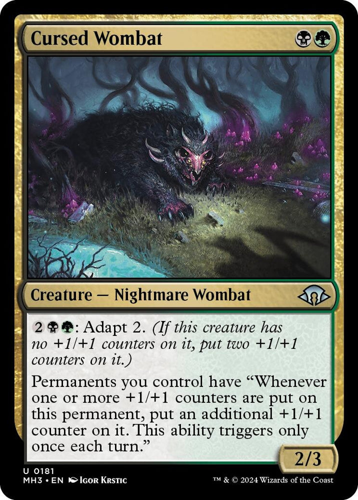 Image for Cursed Wombat (181) [Modern Horizons 3]