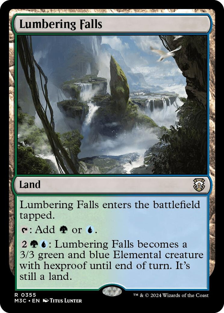 Image for Lumbering Falls (Ripple Foil) (355) [Commander: Modern Horizons 3]