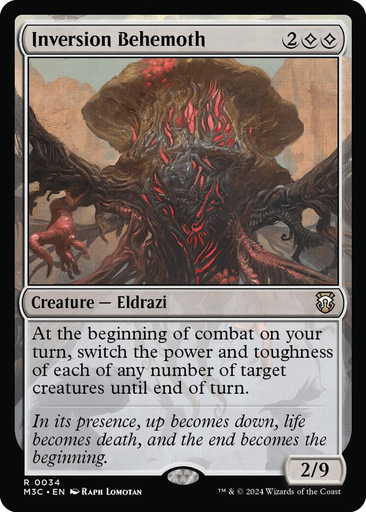 Image for Inversion Behemoth (34) [Commander: Modern Horizons 3]