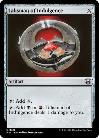 Image for Talisman of Indulgence (312) [Commander: Modern Horizons 3]