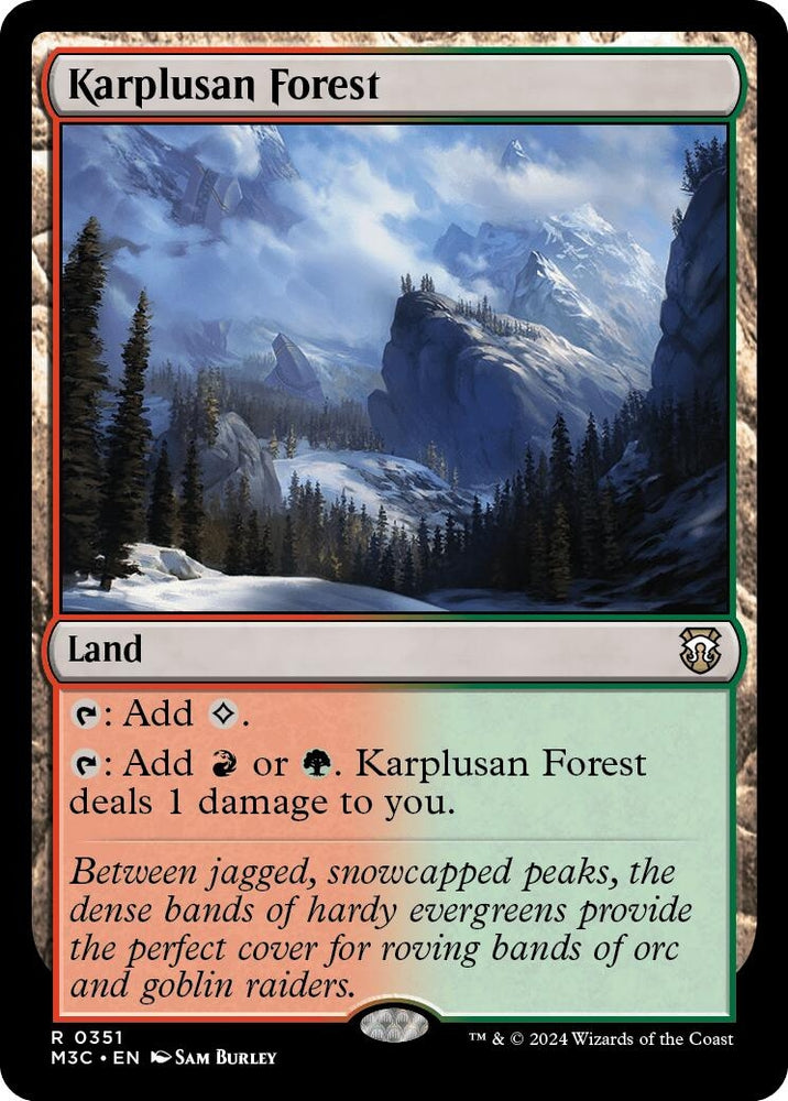 Image for Karplusan Forest (Ripple Foil) (351) [Commander: Modern Horizons 3]
