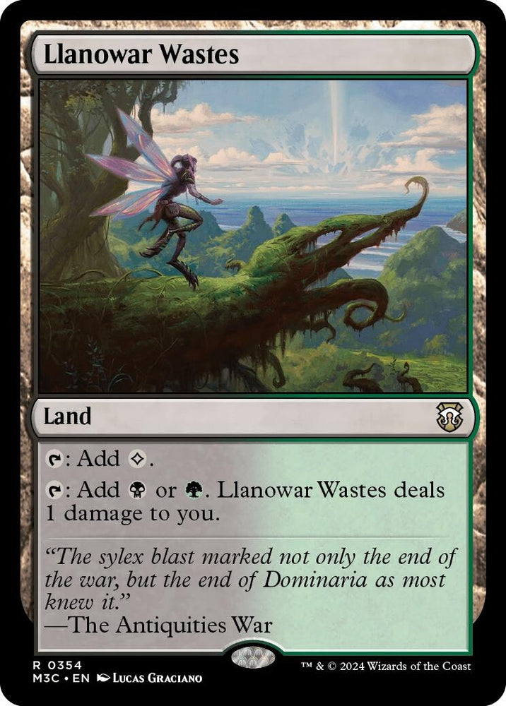 Image for Llanowar Wastes (Ripple Foil) (354) [Commander: Modern Horizons 3]