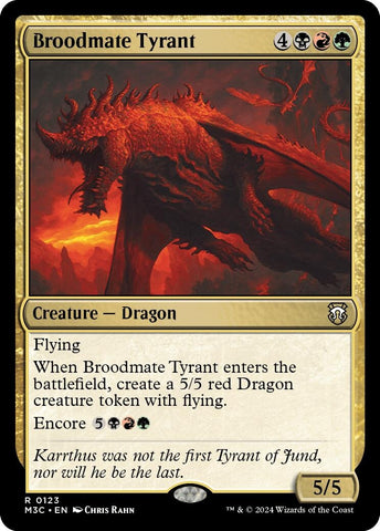 Image for Broodmate Tyrant (123) [Commander: Modern Horizons 3]