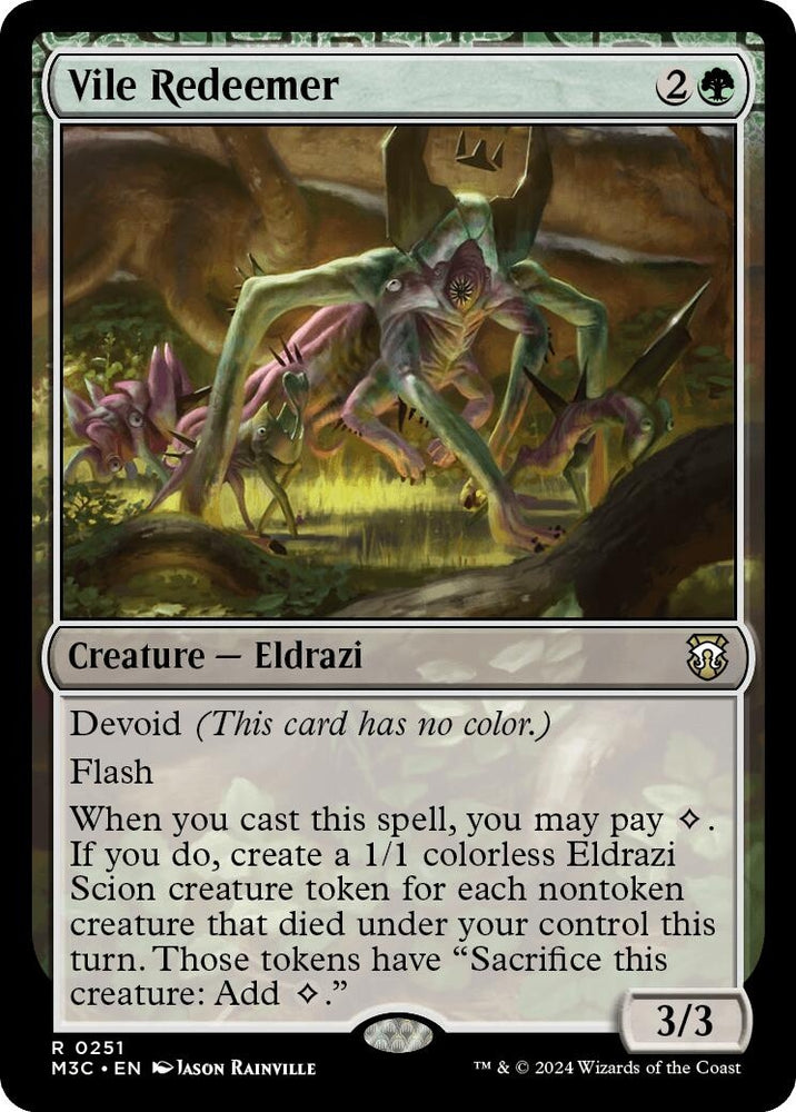 Image for Vile Redeemer (Ripple Foil) (251) [Commander: Modern Horizons 3]
