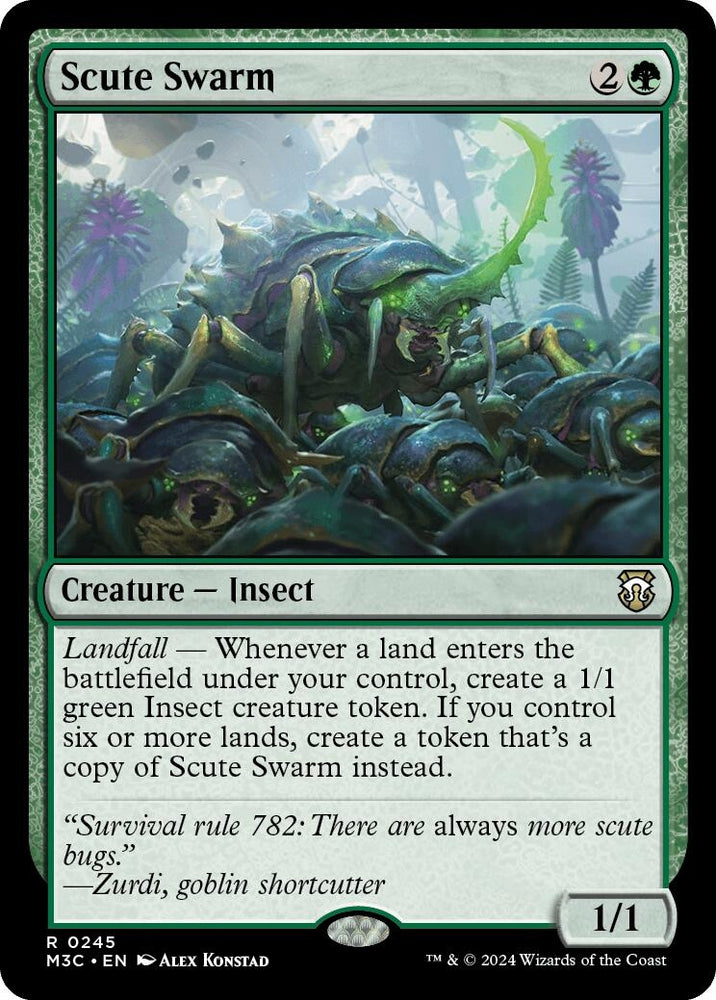 Image for Scute Swarm (Ripple Foil) (245) [Commander: Modern Horizons 3]