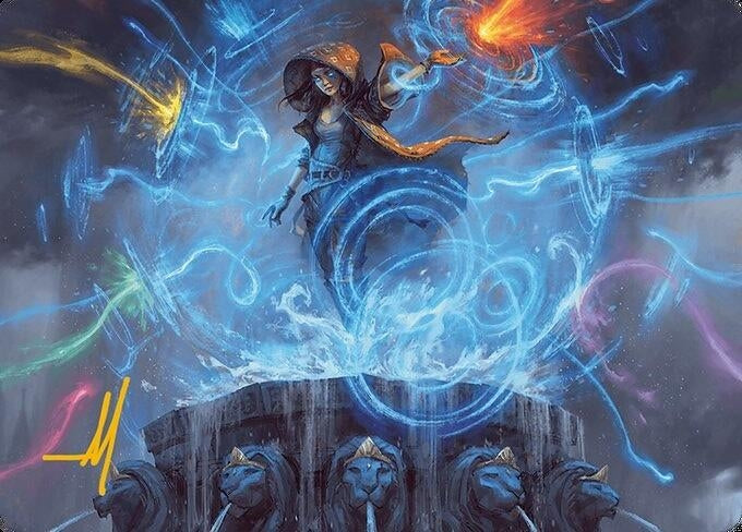 Image for Flusterstorm Art Card (Gold-Stamped Signature) (54) [Art Series: Modern Horizons 3]
