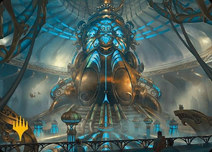 Image for Aether Refinery Art Card (Gold-Stamped Planeswalker Symbol) (30) [Art Series: Modern Horizons 3]