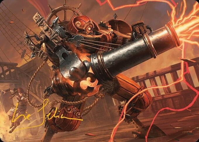 Image for Blaster Hulk Art Card (Gold-Stamped Signature) (31) [Art Series: Modern Horizons 3]