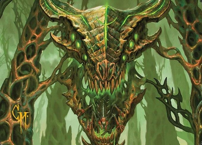 Image for Colossal Dreadmask Art Card (Gold-Stamped Signature) (8) [Art Series: Modern Horizons 3]
