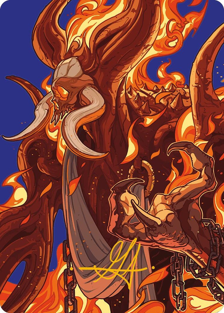 Image for Phlage, Titan of Fire's Fury Art Card (Gold-Stamped Signature) (50) [Art Series: Modern Horizons 3]