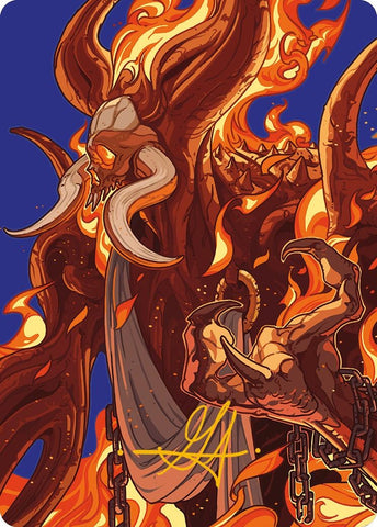 Image for Phlage, Titan of Fire's Fury Art Card (Gold-Stamped Signature) (50) [Art Series: Modern Horizons 3]