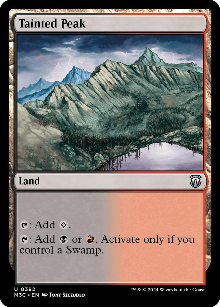 Image for Tainted Peak (Ripple Foil) (382) [Commander: Modern Horizons 3]