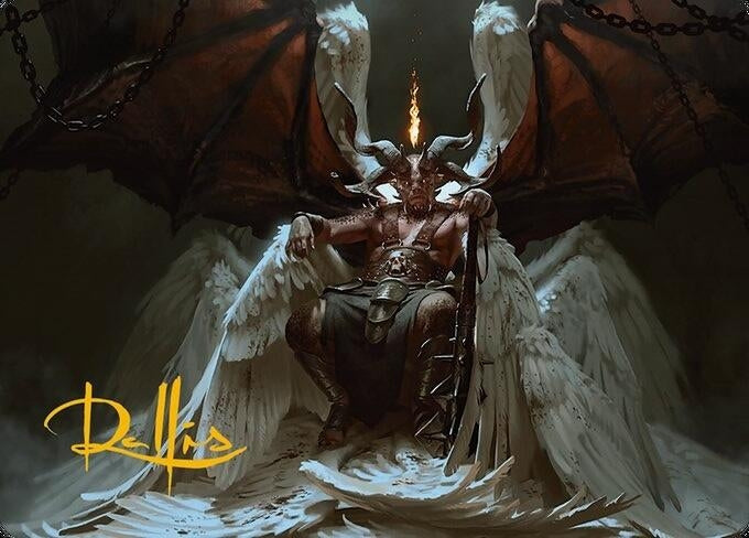 Image for Shilgengar, Sire of Famine Art Card (Gold-Stamped Signature) (4) [Art Series: Modern Horizons 3]
