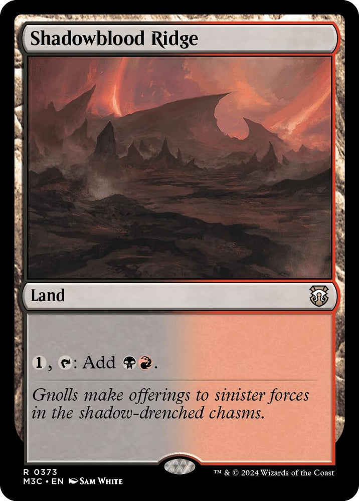 Image for Shadowblood Ridge (Ripple Foil) (373) [Commander: Modern Horizons 3]