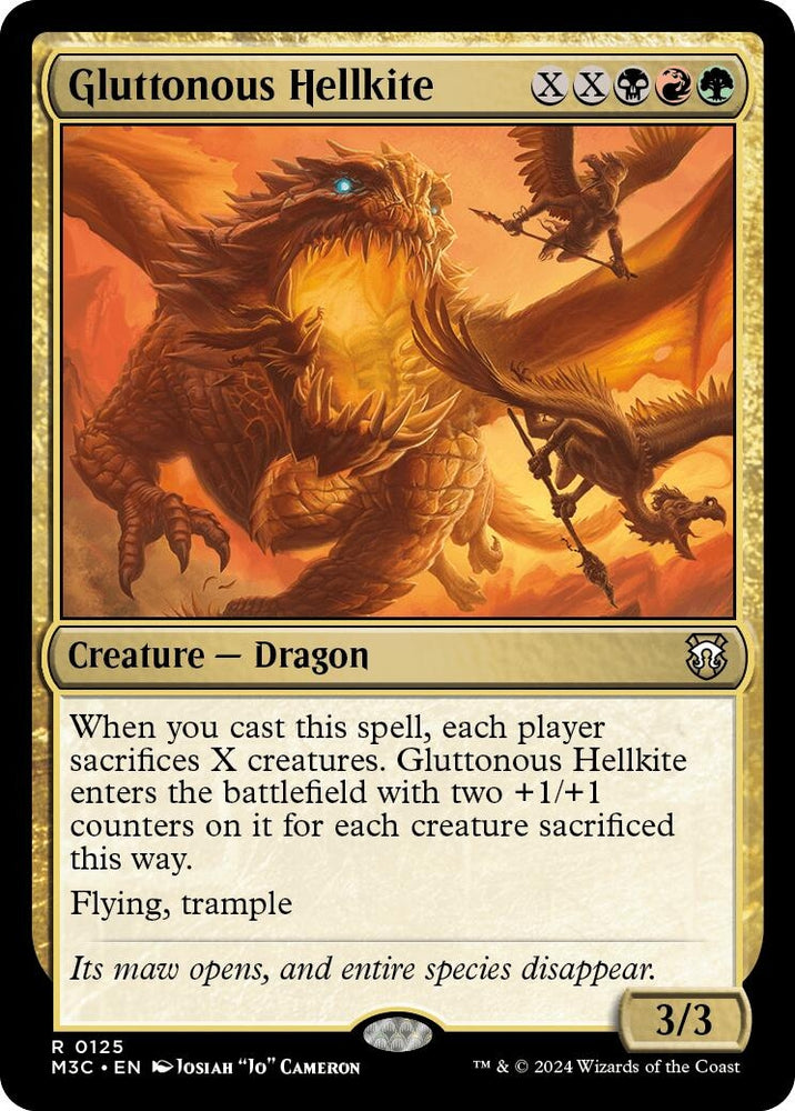 Image for Gluttonous Hellkite (125) [Commander: Modern Horizons 3]