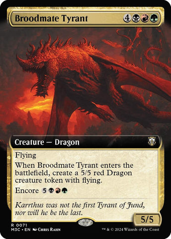 Image for Broodmate Tyrant (Extended Art) (71) [Commander: Modern Horizons 3]