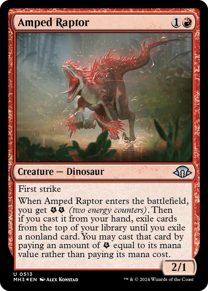 Image for Amped Raptor (Ripple Foil) (513) [Modern Horizons 3]