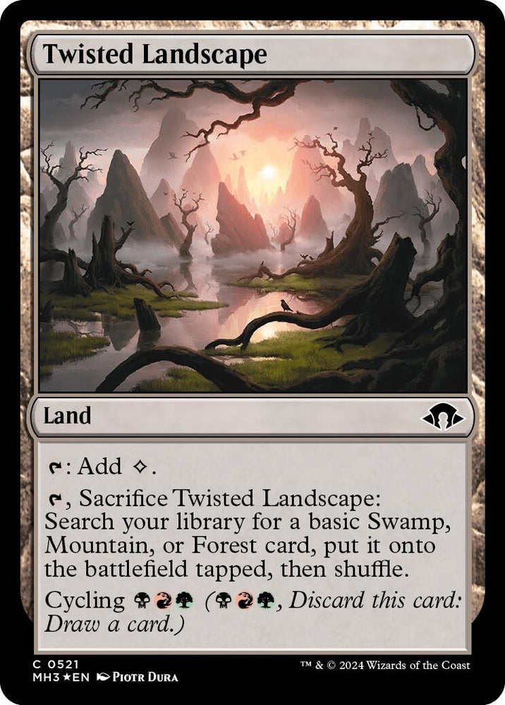 Image for Twisted Landscape (Ripple Foil) (521) [Modern Horizons 3]
