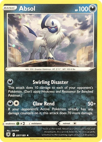 Absol - 097/189 (Cosmos Holo) (097/189) (Miscellaneous Cards & Products)