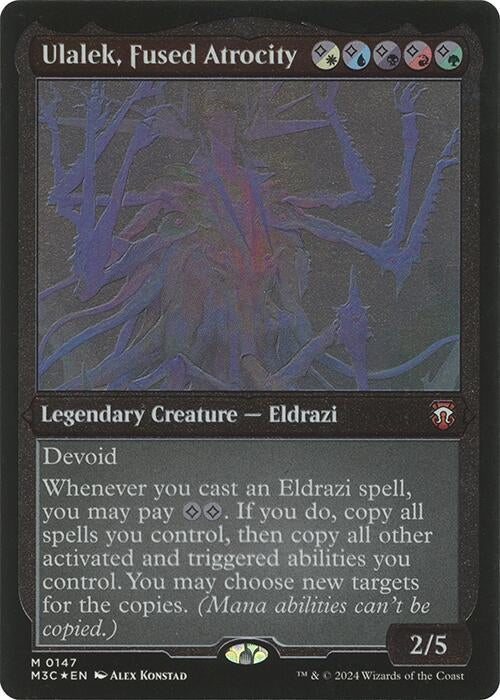 Image for Ulalek, Fused Atrocity (Display Commander) - Thick Stock (147) [Commander: Modern Horizons 3]
