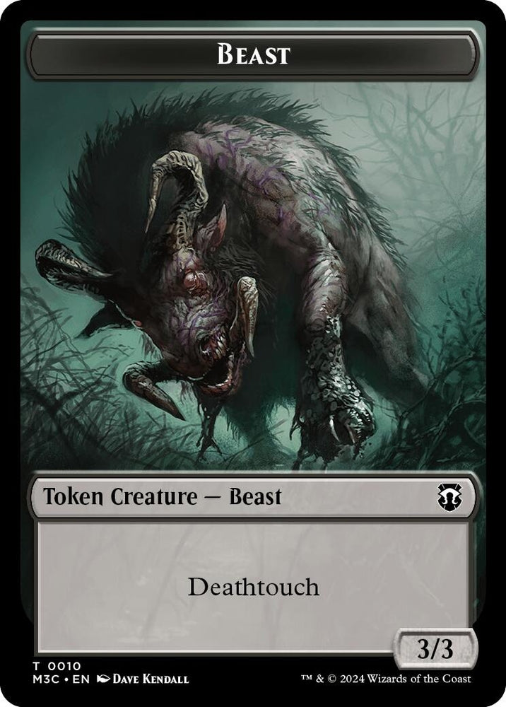 Image for Beast (0010) // Shapeshifter (0008) Double-Sided Token (10 // 8) [Commander: Modern Horizons 3]