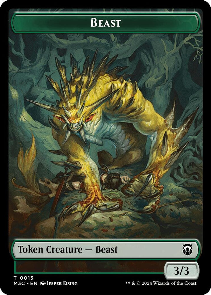 Beast (0015) // Insect (0025) Double-Sided Token (15 // 25) [Commander: Modern Horizons 3]