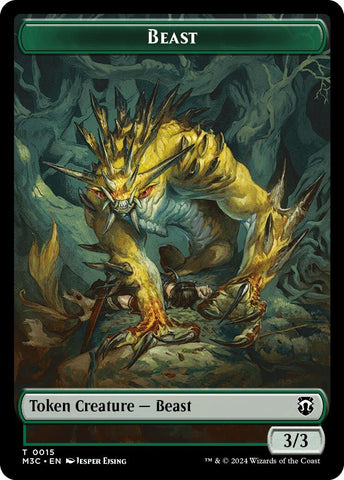 Beast (0015) // Insect (0025) Double-Sided Token (15 // 25) [Commander: Modern Horizons 3]