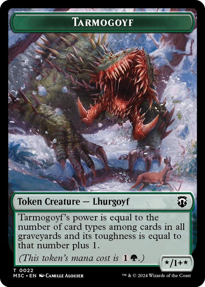 Image for Tarmogoyf // Saproling Double-Sided Token (22 // 21) [Commander: Modern Horizons 3]