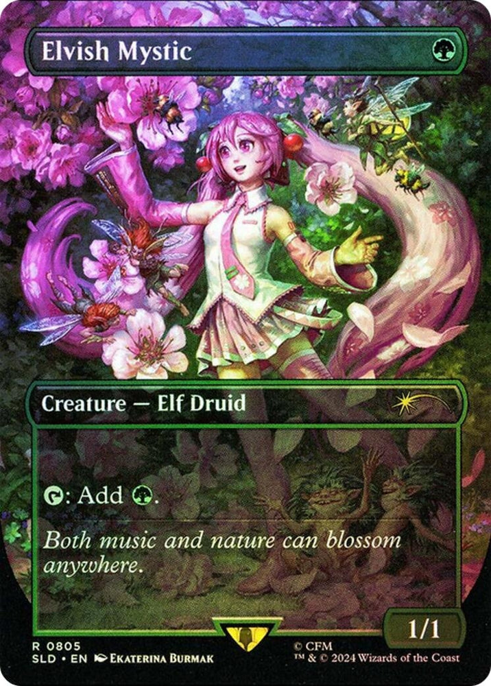 Image for Elvish Mystic (0805) (Rainbow Foil) (805) [Secret Lair Drop Series]