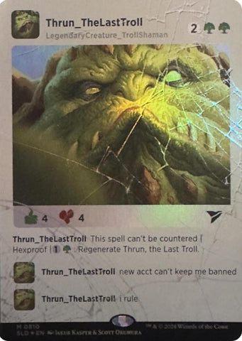 Image for Thrun, the Last Troll (Rainbow Foil) (810) [Secret Lair Drop Series]