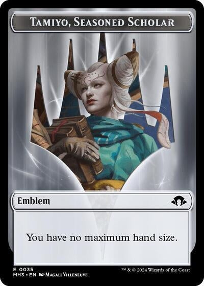 Image for Emblem - Tamiyo, Seasoned Scholar (35) [Modern Horizons 3]