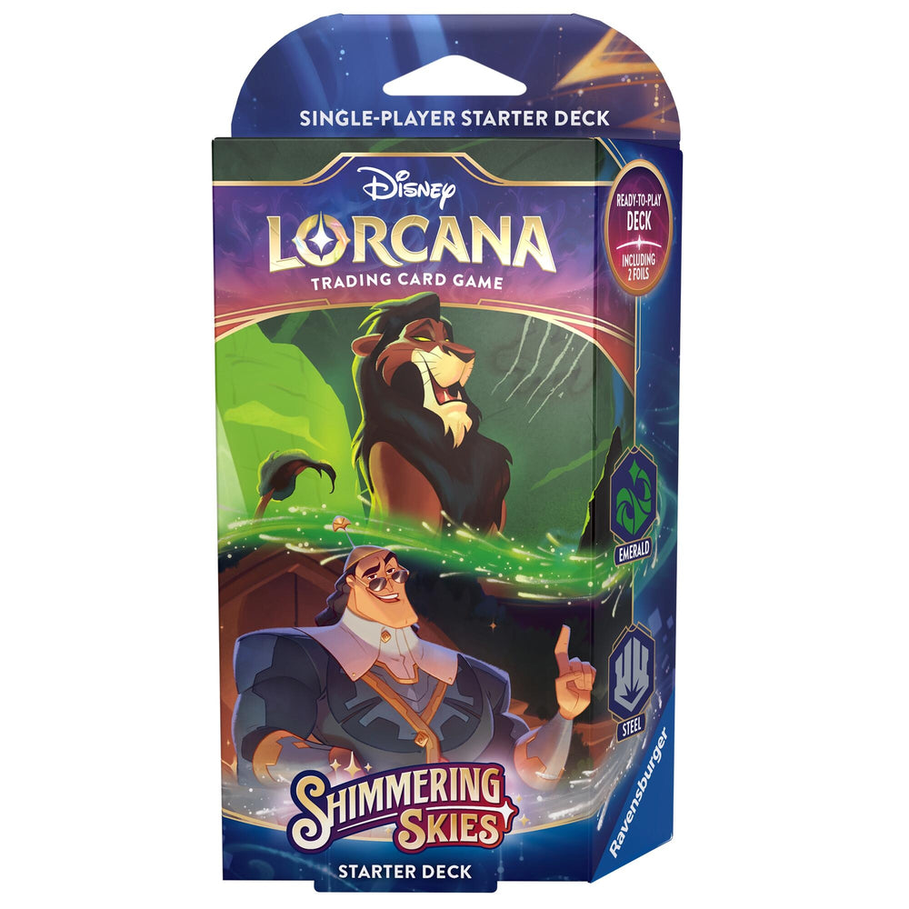 Image for Disney Lorcana: Shimmering Skies Starter Deck (Emerald & Steel) [Shimmering Skies]
