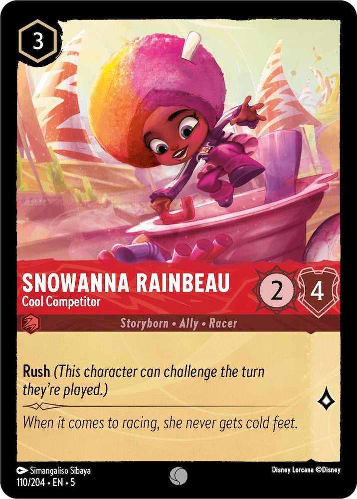 Image for Snowanna Rainbeau - Cool Competitor (110/204) - Disney Lorcana