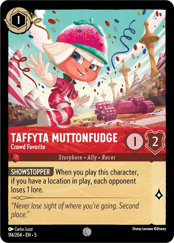 Image for Taffyta Muttonfudge - Crowd Favorite (114/204) - Disney Lorcana