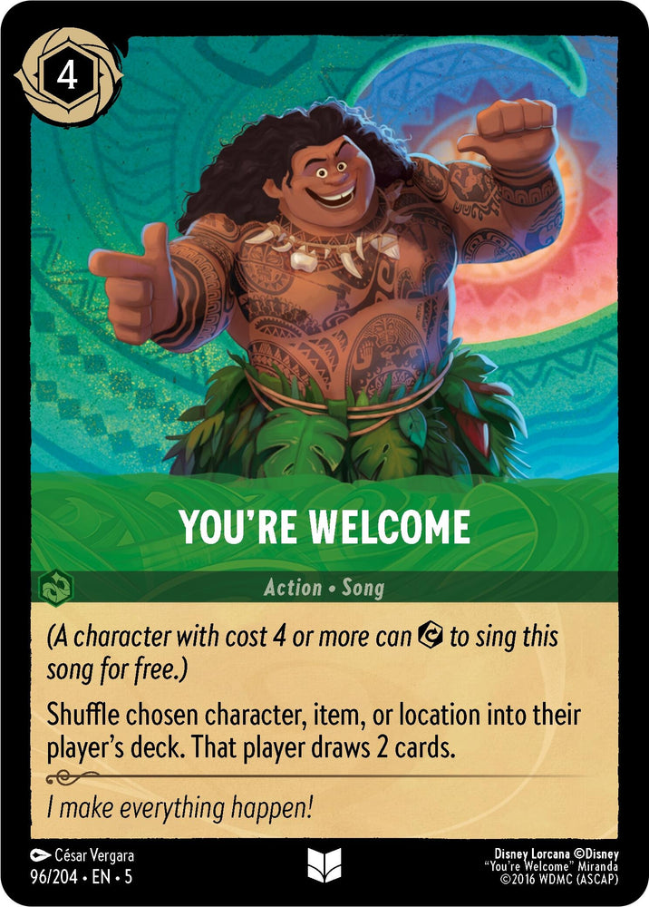 Image for You're Welcome (96/204) - Disney Lorcana