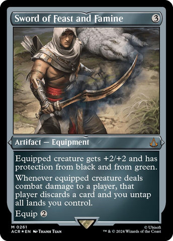Image for Sword of Feast and Famine (Foil Etched) (261) - Magic: The Gathering