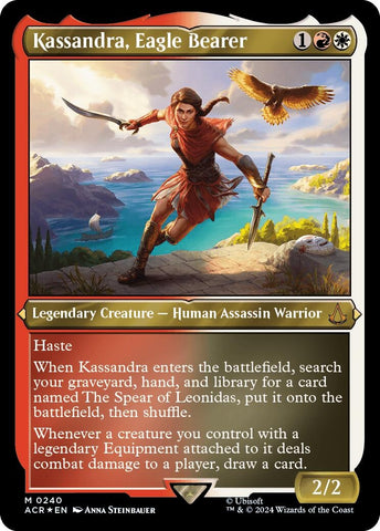 Image for Kassandra, Eagle Bearer (Foil Etched) (240) [Universes Beyond: Assassin's Creed]