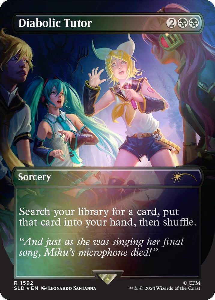 Image for Diabolic Tutor (1592) (Rainbow Foil) (1592) [Secret Lair Drop Series]